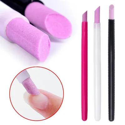 Quartz Grinding Pen Nail Cuticle Dead Skin Remover Nail Polish Manicure Files • $1.39