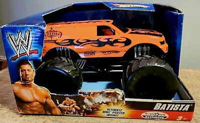 2006 Hot Wheels Monster Jam Truck 1/24 Diecast WWE BATISTA W/Poster  SEALED RARE • $63.74