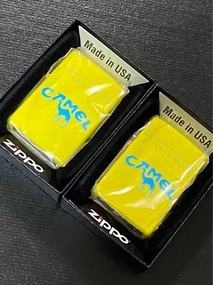 Zippo Camel Double Sided Limited Edition 2 Pieces Yellow Made In 2020 • £172.05