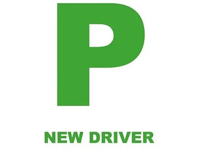 New Driver Car Fully Magnetic  P  Plates For Cars Just Passed Car Drivers  • £2.89