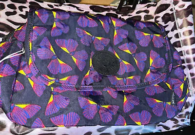 £24.03 • Buy 🌺 Kipling Toiletry Organizer Purple Black Nylon Bag