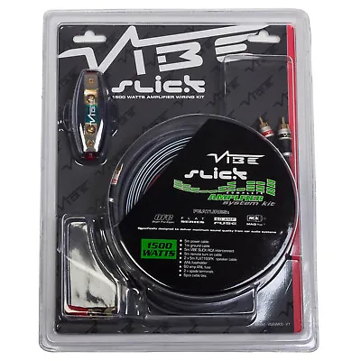 Vibe VSAWK8 1500 Watts 8 AWG Gauge Car Amplifier Amp Sub Woofer Full Wiring Kit • $66.29