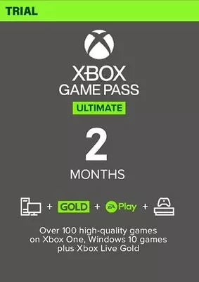 GAME PASS Ultimate 2 MONTHS 60 DAYS Code XBOX LIVE INSTANTVPN REQUIRED READDESC • £6.97