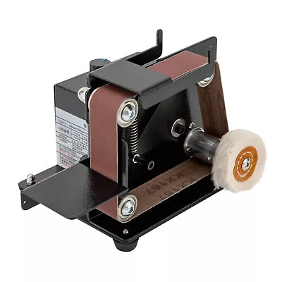 Electric Polishing Grinding Machine With 10PC Abrasive Belt For Wood Metal Knife • $58.90