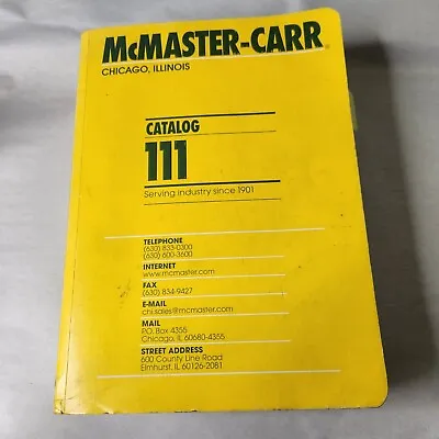 McMaster-Carr Supply Company Catalog 111 Los Angeles • $35