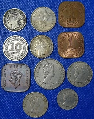 £0.99 • Buy Straits Settlements (Singapore) Silver 10C 1887 (Good) + 10 Inc. Malaya & Borneo