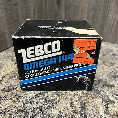 Vintage Zebco Omega 144 Box & Paperwork Fishing Reel Spincast • $9.99