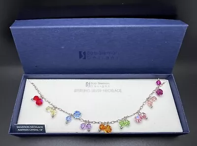 (NIB) Bob Siemon Designs 18” SS Austrian Crystal Salvation Necklace • $15