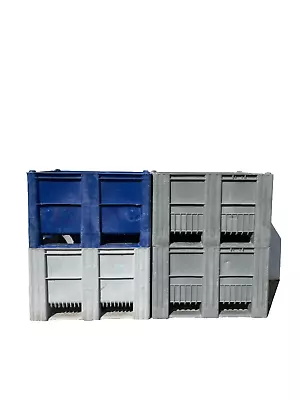 4 X DOLAV Plastic Pallet Box Storage Bin 1200 X 1000mm Heavy Duty A-Grade • £389.99