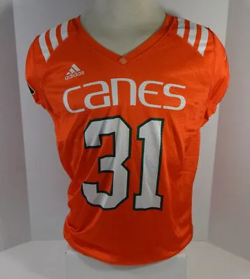 Miami Hurricanes 31 Game Issued Orange Football Practice Jersey 960 • $59.99