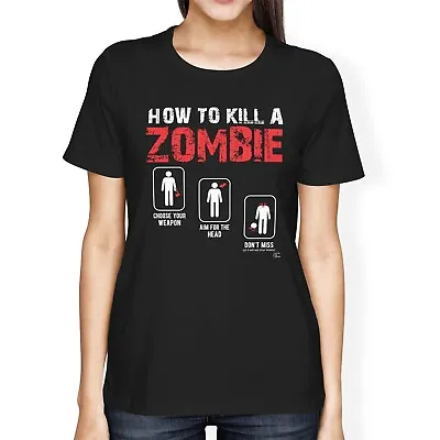 1Tee Womens Loose Fit How To Kill A Zombie Process T-Shirt • £7.99