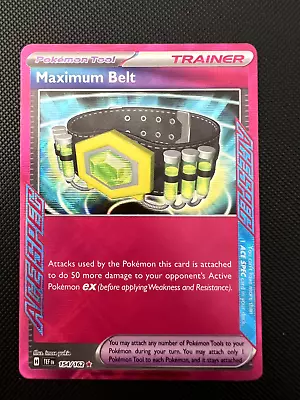 Maximum Belt 154/162 Pokémon TCG Temporal Forces Ace Spec Holo Rare NM • $9.99