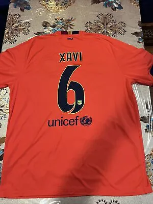 New Officia Nike Xavi Barcelona 2014/2015 Away Jersey 610595-672 Men Size (XL) • $159.99