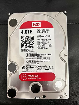 Western Digital Red 4TB NAS Drive WD40EFRX (5.4K6G SATA64MB CacheNASware 3.0) • $120