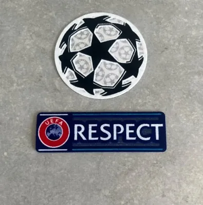 Champions League Starball & RESPECT Football Shirt Sleeve Badges Patches 2012-21 • £6.50