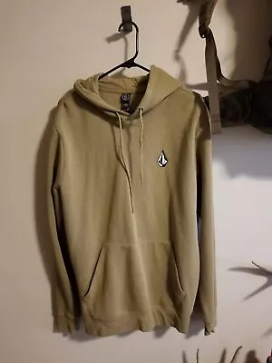 Genuine Volcom Jeans Men's Size L Brown Pullover Hoodie Sweatshirt • $24.69