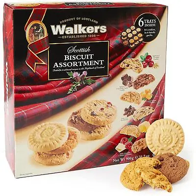 Walkers Short Scottish Biscuits Assortment All Butter Shortbread Cookie Box 900g • £11.99