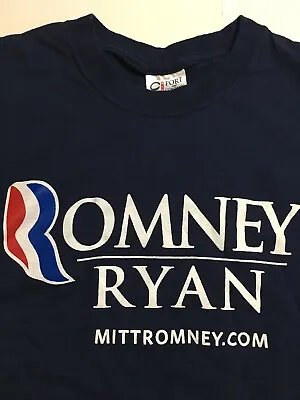 MITT ROMNEY Conservative T Shirt 2012 Presidential Run Paul Ryan Trump Pence XL • $27