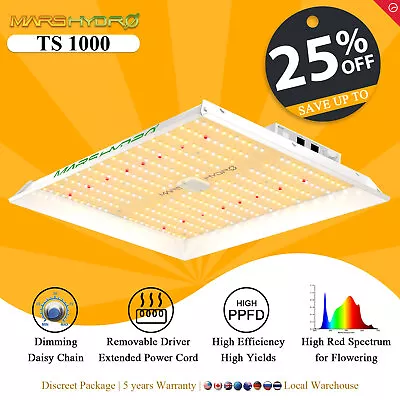 Mars Hydro TS 1000 LED Grow Light Full Spectrum Veg Flower Indoor Cover 3x3ft • $92.99