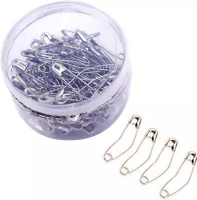 Curved Safety Pins 50mm/2inch Basting Pins For Quilting Curved (100 Counts) • $15.17