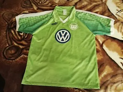 £150 • Buy RARE VfL Wolfsburg Home Football Shirt 1997 -98 Puma Claudio Reyna #13 Size XXL