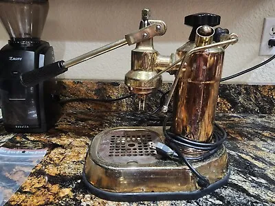 1978 Copper Brass Pre-Mill 2-Switch La Pavoni Europiccola *See Description* • $650