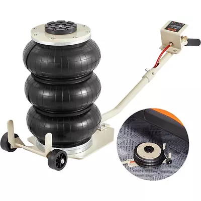 3Ton Triple Air Bag Jack Pneumatic 6600lbs Jack Vehicle Quick Lift Heavy Duty • $149