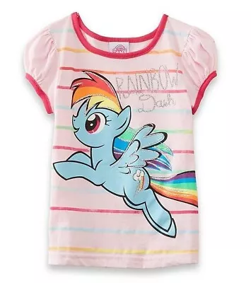 My Little Pony Girls  Rainbow Dash Short Sleeve - Size 4 - • $9.98