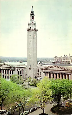 Vintage Unposted Postcard SPRINGFIELD MASS Clock Tower Natco • $11.69