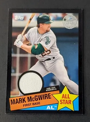 Mark McGwire 2020 Topps 1985 All Star Jersey Relic #85ASR-MM Black /199 • $13