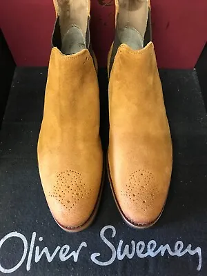 Oliver Sweeney Brand New  Size 8 Whiskey Suede  Chelsea Boot Dainite Sole  • £99