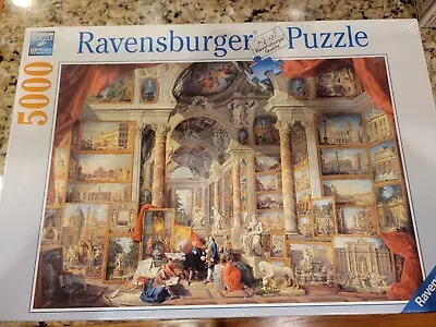 BRAND NEW Ravensburger 5000 Piece Puzzle Giovanni Paolo Panini Views Rome Italy • $39.99