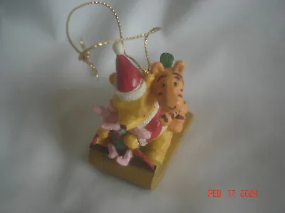 FUN! CLASSIC WINNIE THE POOH / TIGGER / PIGLET On SLED DISNEY / MIDWEST ORNAMENT • $16.99