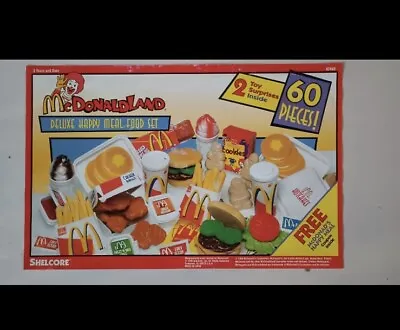 McDonald's 1999 Shelcore 60 Piece Food Set Happy Meal Set Complete New Old Stock • $174.99