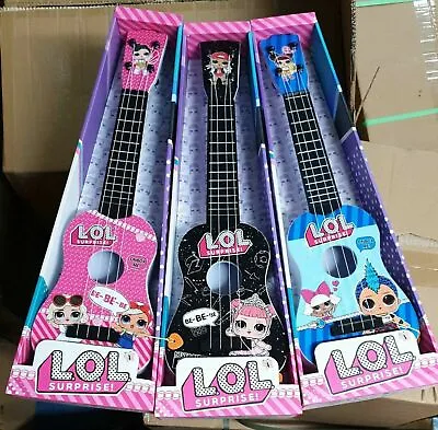 £16.99 • Buy Kids Girls Boys Beginners Guitar 4String Toys Children Music LOL BLACK BLUE PINK
