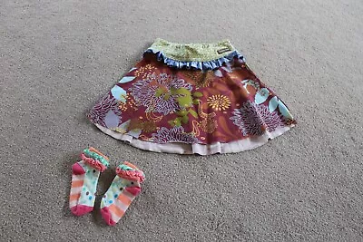 Matilda Jane Girl 2 Character Count Zanibar Heart & Soul Skirt EUC & Free Socks • $15