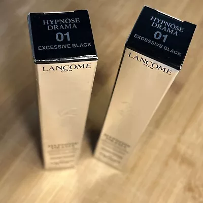 2 X Lancome - Hypnose Drama Mascara - ‘01 : Excessive Black’ - 2 X 6.5ml - New • £44.95