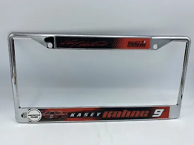 License Plate Frame Metal Chrome Wincraft NASCAR Kasey Kahne 9 Car • $14.50