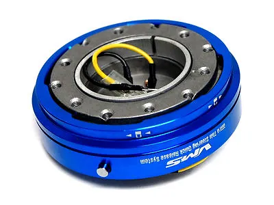 Vms Racing Thin Short Slim Quick Release Blue For Nrg Steering Wheel Hub Kit • $61.90