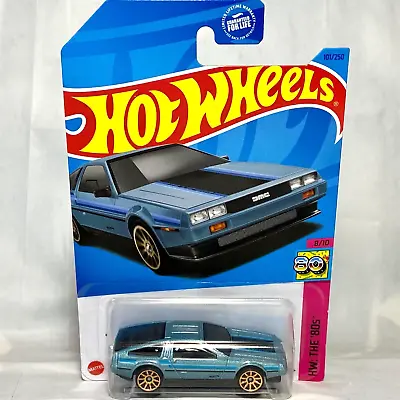 Hot Wheels DMC DeLorean 101/250 Blue HW The '80s 8/10 Die-cast 1/64 Car NIP 2022 • $4.99