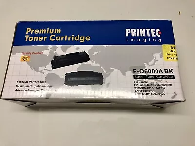 Printec Premium Toner Cartridge P-Q6000A BK • $46