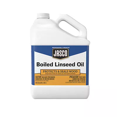 $47.99 • Buy Jasco Boiled Linseed Oil Protects & Seals Wood One-Gallon Professional Strength