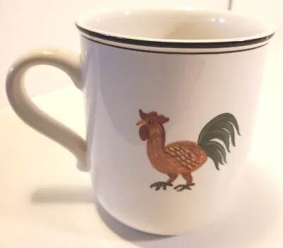 Villeroy & Boch  Design Naif- Castle Man On A Horse Mug Rooster Cup Off White • $12.50