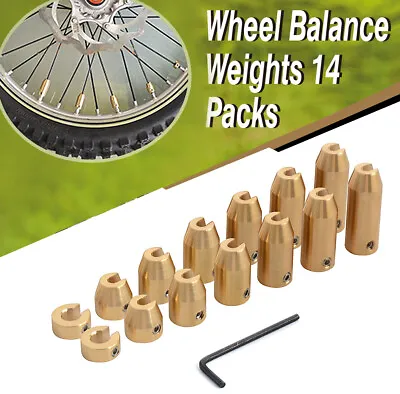 £19.99 • Buy Universal Motorcycle Wheel Spoke Balancing Weights Kit For Suzuki KTM Kawasaki