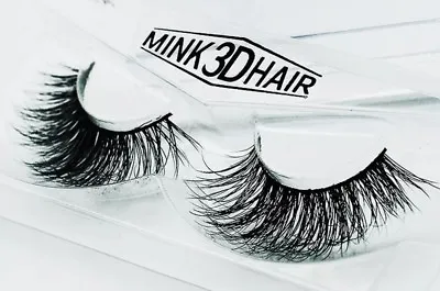 💙3D Mink Natural Thick False Fake Eyelashes Handmade Lashes Makeup Extension💙 • £3.49