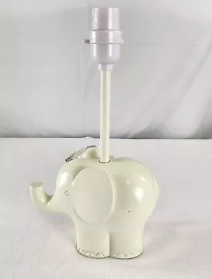 Elephant Table Lamp Creme Colored Mid Century Works Kids Room Or Nursery 13 Inch • $24.25