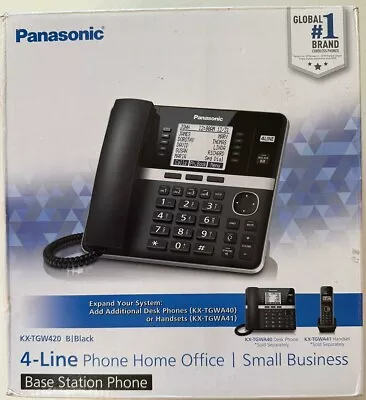 Panasonic Base Station Business Phone | 4-Line; Expandable; KX-TGW420 • $60