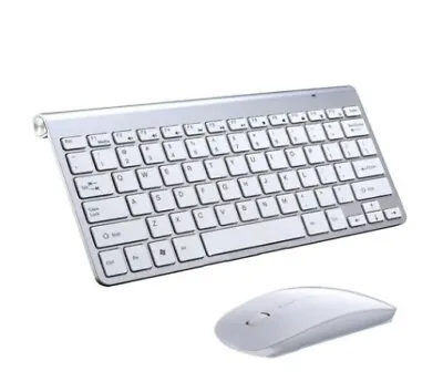 2.4G Slim Mini Wireless Keyboard And Mouse Set Comb Waterproof For PC Laptop Mac • £14.99