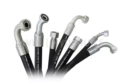 £9 • Buy 1/2 -  2 Wire Hydraulic Hose Assembly - Choice Of 1/2  Bsp Ends Free Delivery