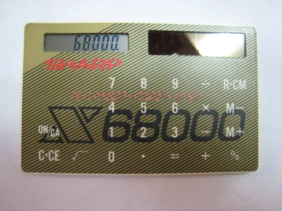 £132.26 • Buy Sharp X68000 Novelty Credit Card Size Pocket Solar Calculator Vintage Stock Slim
